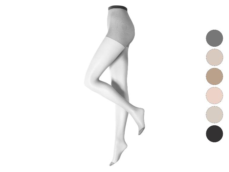 Mannequin met doorschijnende panty en diverse kleuropties.