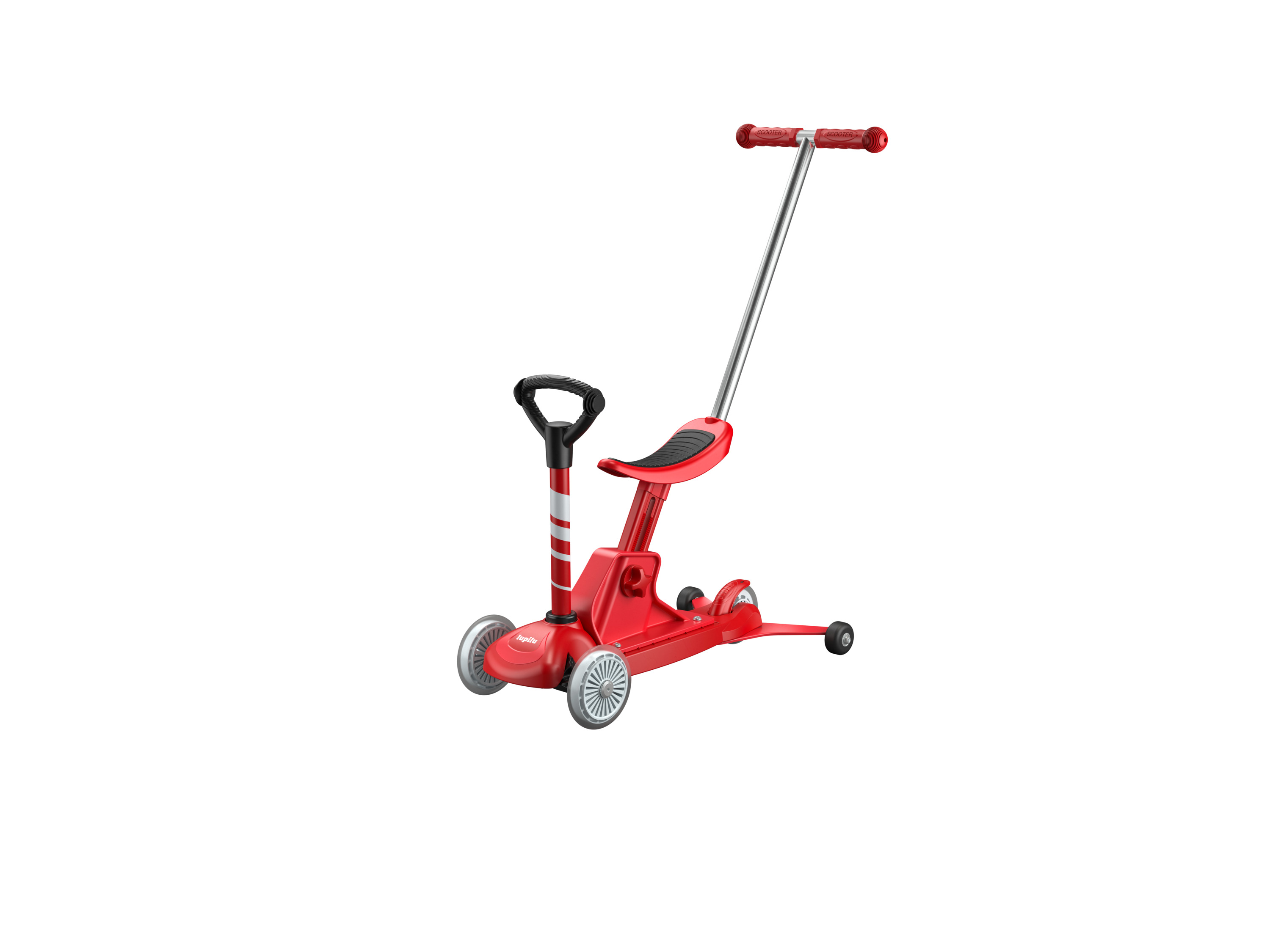 lupilu 4-in-1 kinder step (Rood)