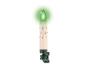 Groene LED-kaars met clip en juweeldetails
