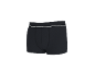 Zwarte herenboxershort met een witte streep op de tailleband.