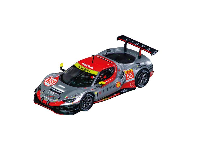 CARRERA Grid Master racebaanauto in zilver-rode Ferrari-uitvoering.