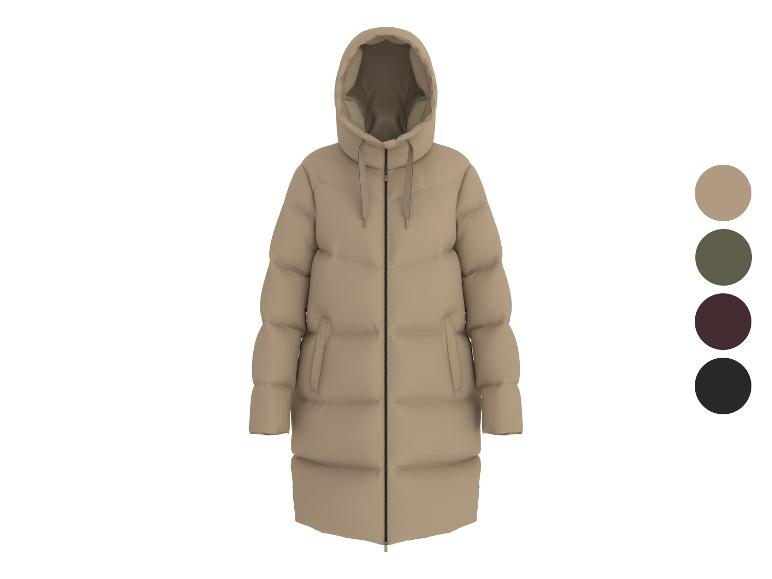 ESMARA® dames gewatteerde jas in beige, met kleurkeuzes.