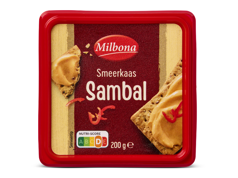 Milbona Smeerkaas Sambal, 200g