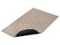 Beige mat met reliëf streep- en halfrondpatroon, met een zwarte antislip onderkant.