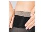 Zwarte panty met beige tailleband.