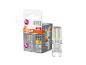 Verpakking van 5 LED G9 lampen, 2,6W (30W equivalent), 320lm, warm wit, met energielabel E.