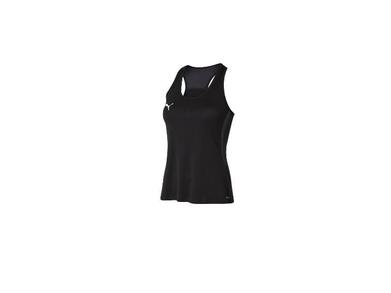 Zwart Puma tanktop zonder mouwen voor dames.