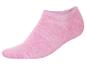 Roze sokken, effen met melange effect.