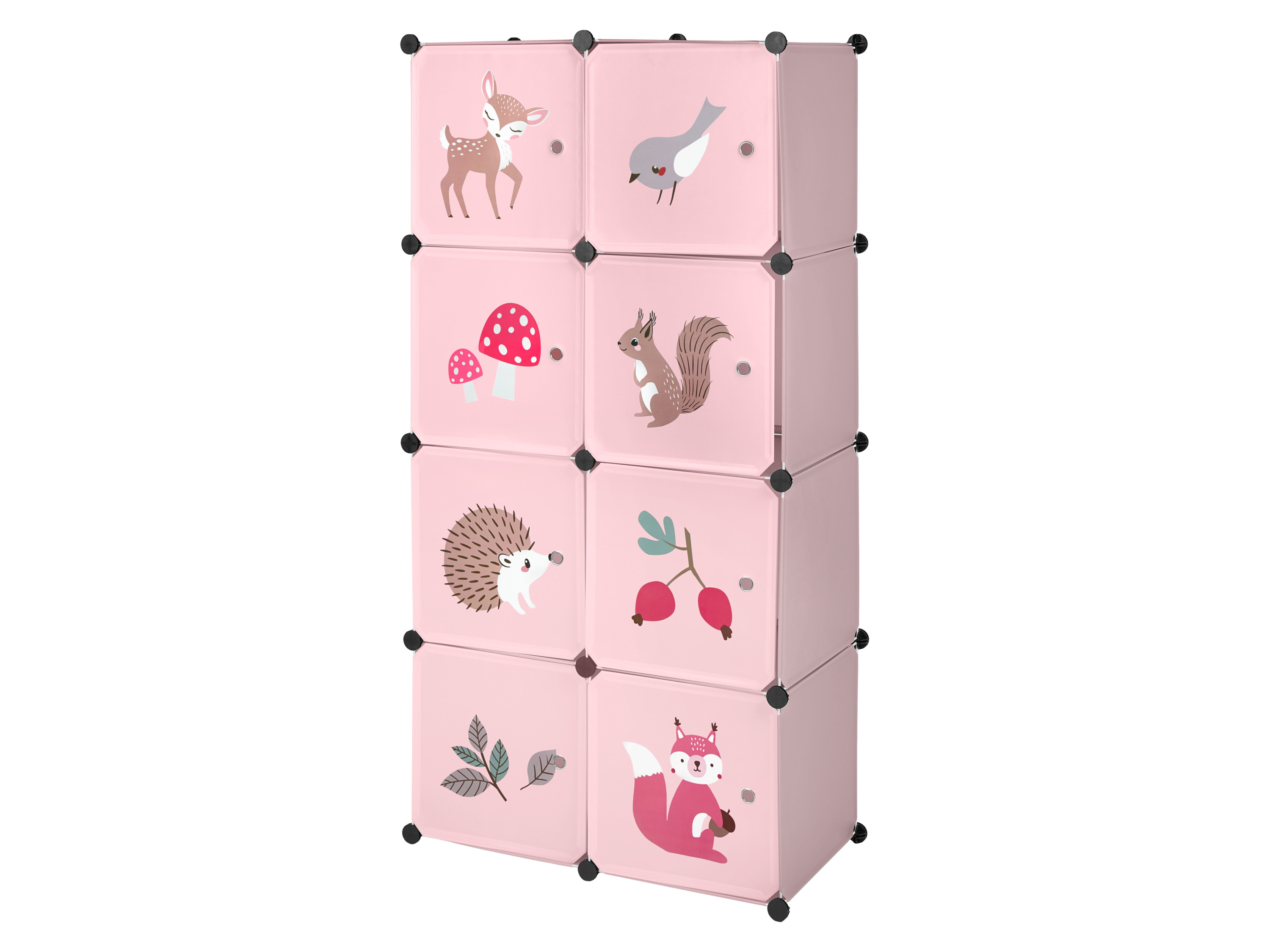LUPILU Kinder kast, 74 x 36 x 144 cm (Hert)
