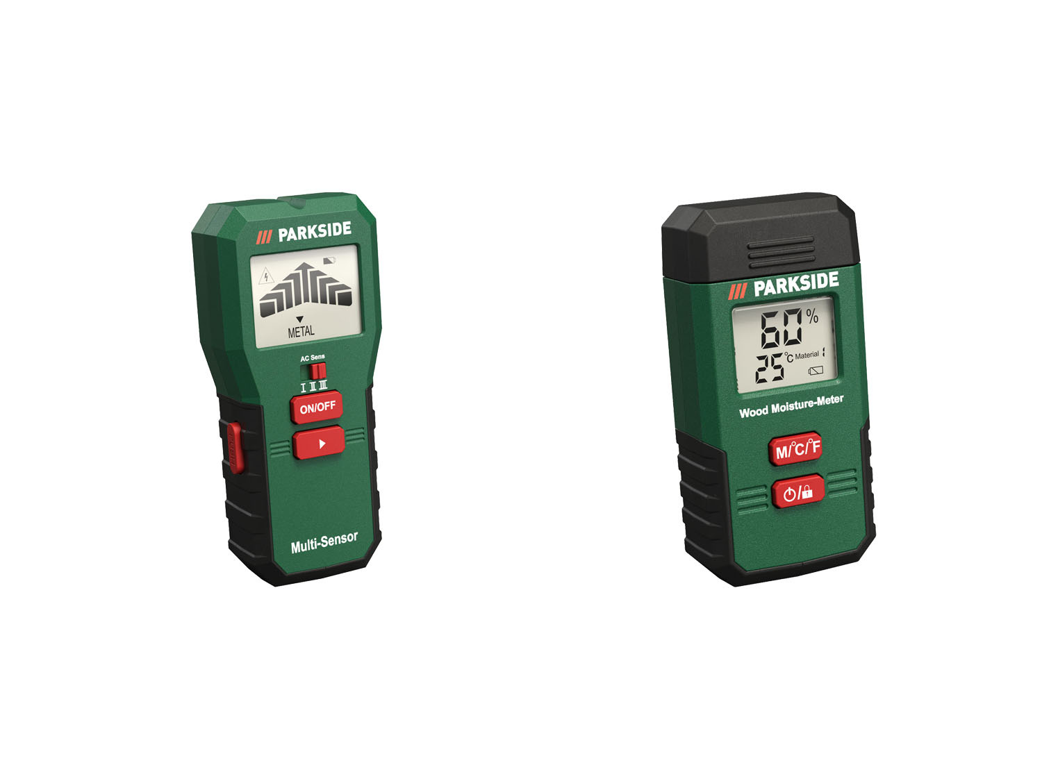 PARKSIDE Multifunctionele detector of vochtigheidsmeter