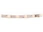 LED-stripverlichting met warm- en koudwitte diodes, 24V stroomingang en snijdbare secties.