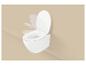 Toiletzitting met softclose-functie, illustreert verschillende sluitposities.