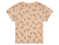 Beige T-shirt met een print van beren met de tekst 'Bear Hugs'.