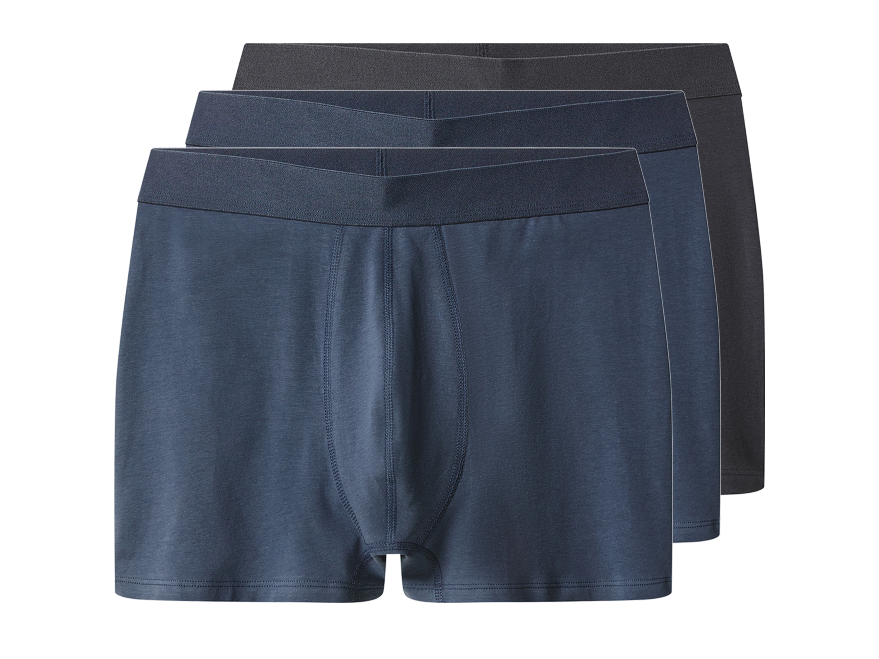 esmara Men Set van 3 heren boxers (Donkergrijs/blauw, L)