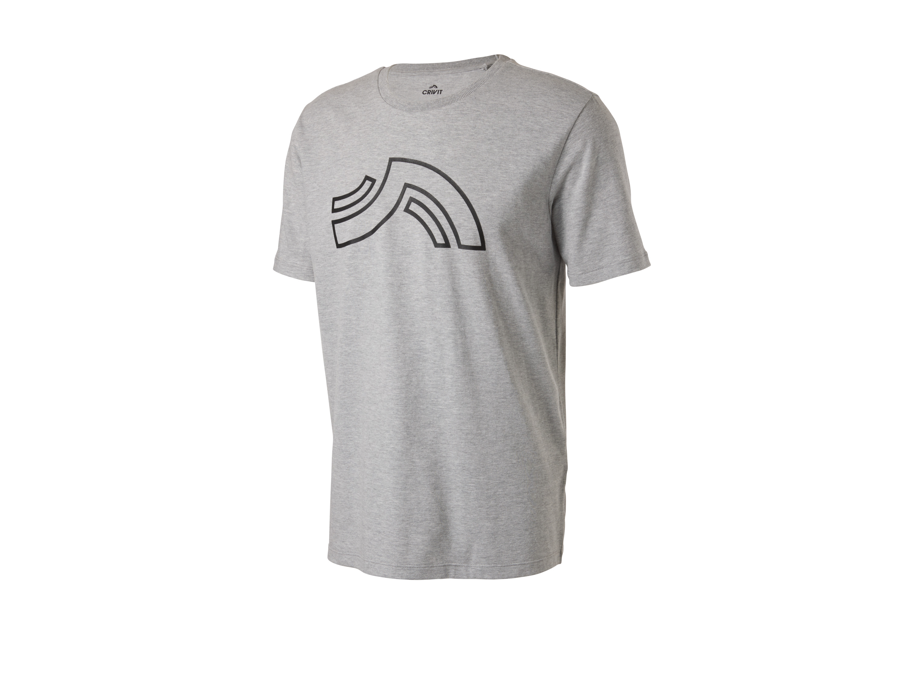 CRIVIT Heren sportshirt (Grijs, M)