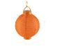 Oranje zonnelantaarn van papier, 20 cm diameter en hoogte.