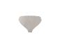 Lichtbeige geribbelde hoge tailleslip op een witte achtergrond.