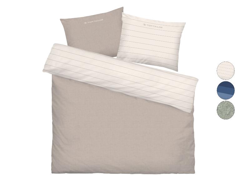 Beige beddengoed met kussens, één gestreept, met kleuropties.