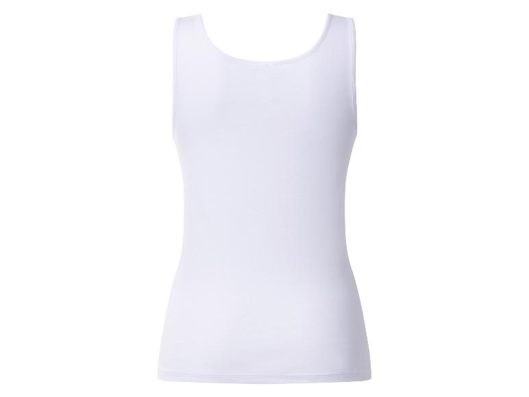 Wit mouwloos damestopje, achterkant