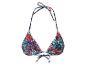 Triangle bikini top, tropische print.