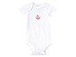 Wit babypakje met een rood anker.