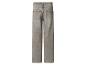 Grijze, wijdvallende jeans met hoge taille, achterzakken en een lichte wassing.