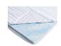 Traagschuim matras topper met een gewatteerde witte hoes