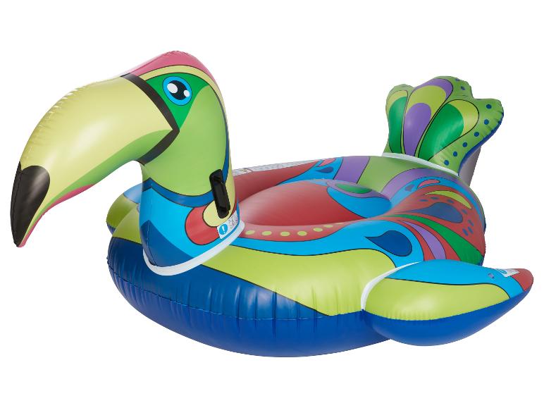 Opblaasbare toucan drijfring, kleurrijk en stijlvol ontwerp.