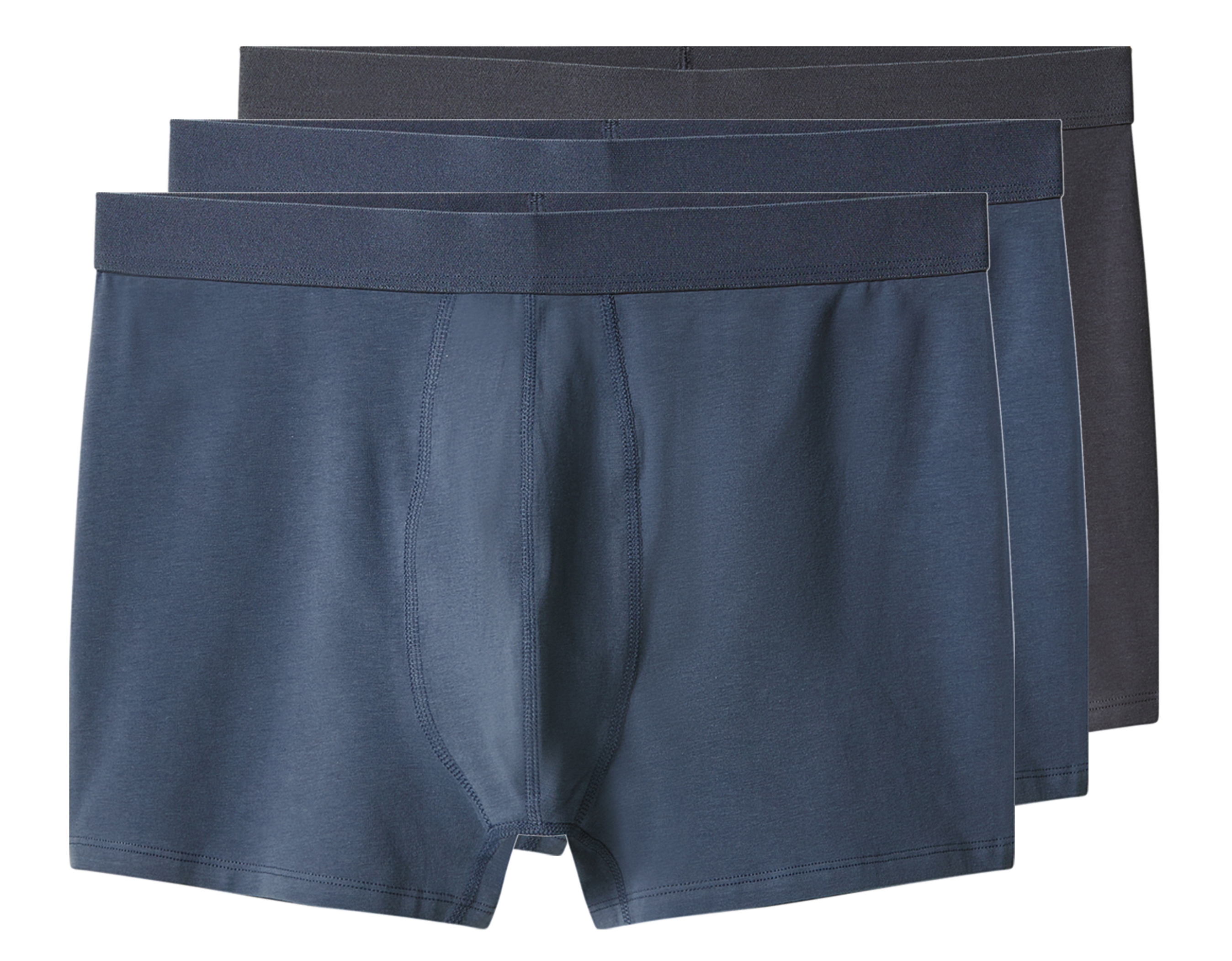 esmara Men Set van 3 heren boxers - Plus size (donkergrijs/donkerblauw, 3XL)