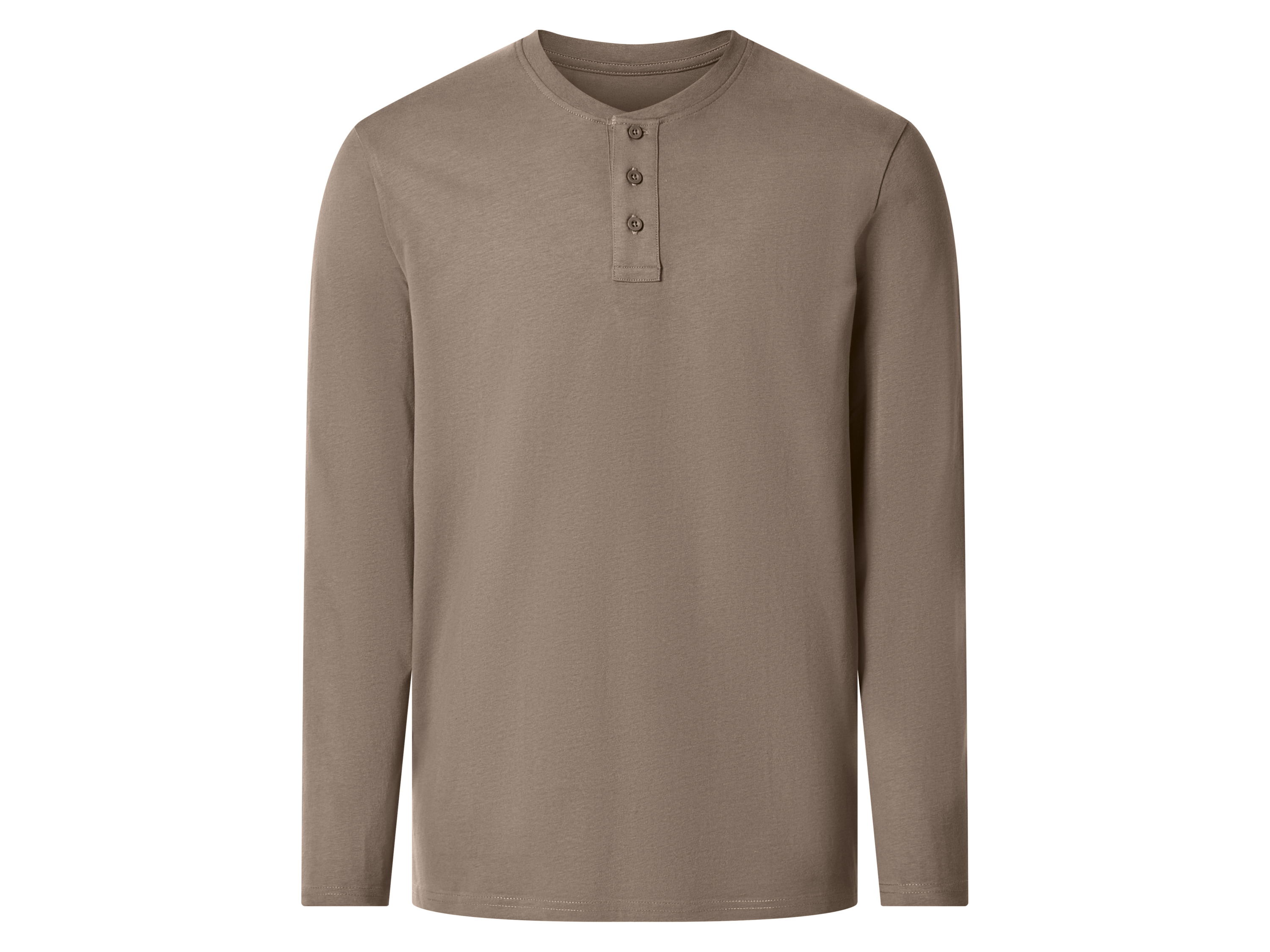 esmara Men Heren longsleeve (Lichtbruin, L)