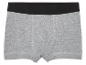 Grijze jongens boxershorts met een zwarte band.