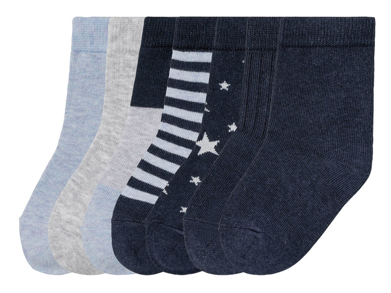 Ga naar volledige schermweergave: lupilu® Peuters jongens sokken, 7 paar, hoog bio-katoengehalte - afbeelding 1