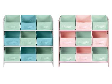 ® Kinder opbergkast met textiele boxen