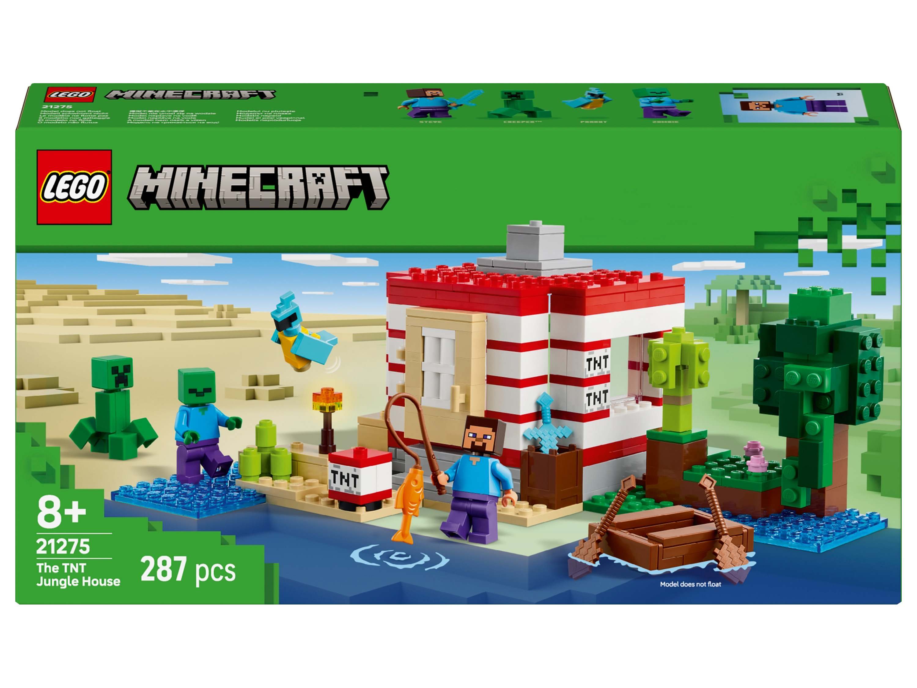 Lego Minecraft 21275 Het TNT Junglehuis