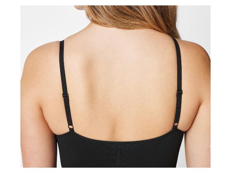 Zwarte bh en topje, achterkant.