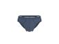 Donkerblauwe herenslip met witte tailleband.