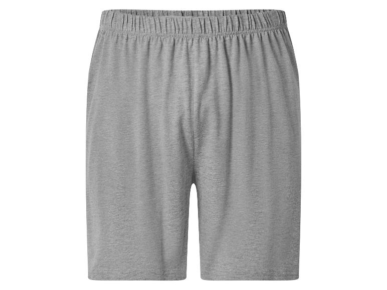 Grijze jersey short met elastische tailleband
