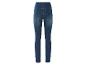 Donkerblauwe skinny jeans voor dames.