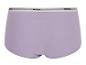 Lila onderbroek met een wit-zwarte band van het merk 'MCXX'.