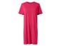 Fuchsia korte mouwen maxi-jurk.