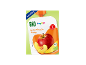 Knijpzakje met appel-perzik-mangopuree voor baby's vanaf 1 jaar, 6x100g.