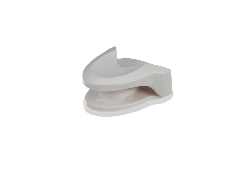 Beige plastic sluiting voor raam of deur.