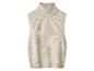 Beige mouwloze coltrui
