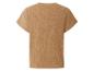 Beige t-shirt met korte mouwen, los model.