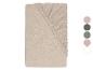 Hoeslaken in beige, toont ook andere kleuropties