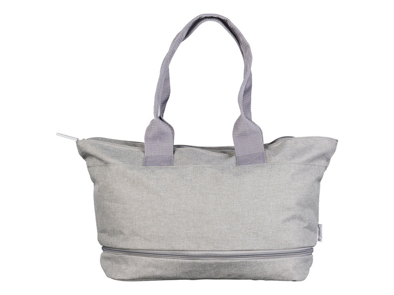 Grijze tote bag met rits van Topmove.