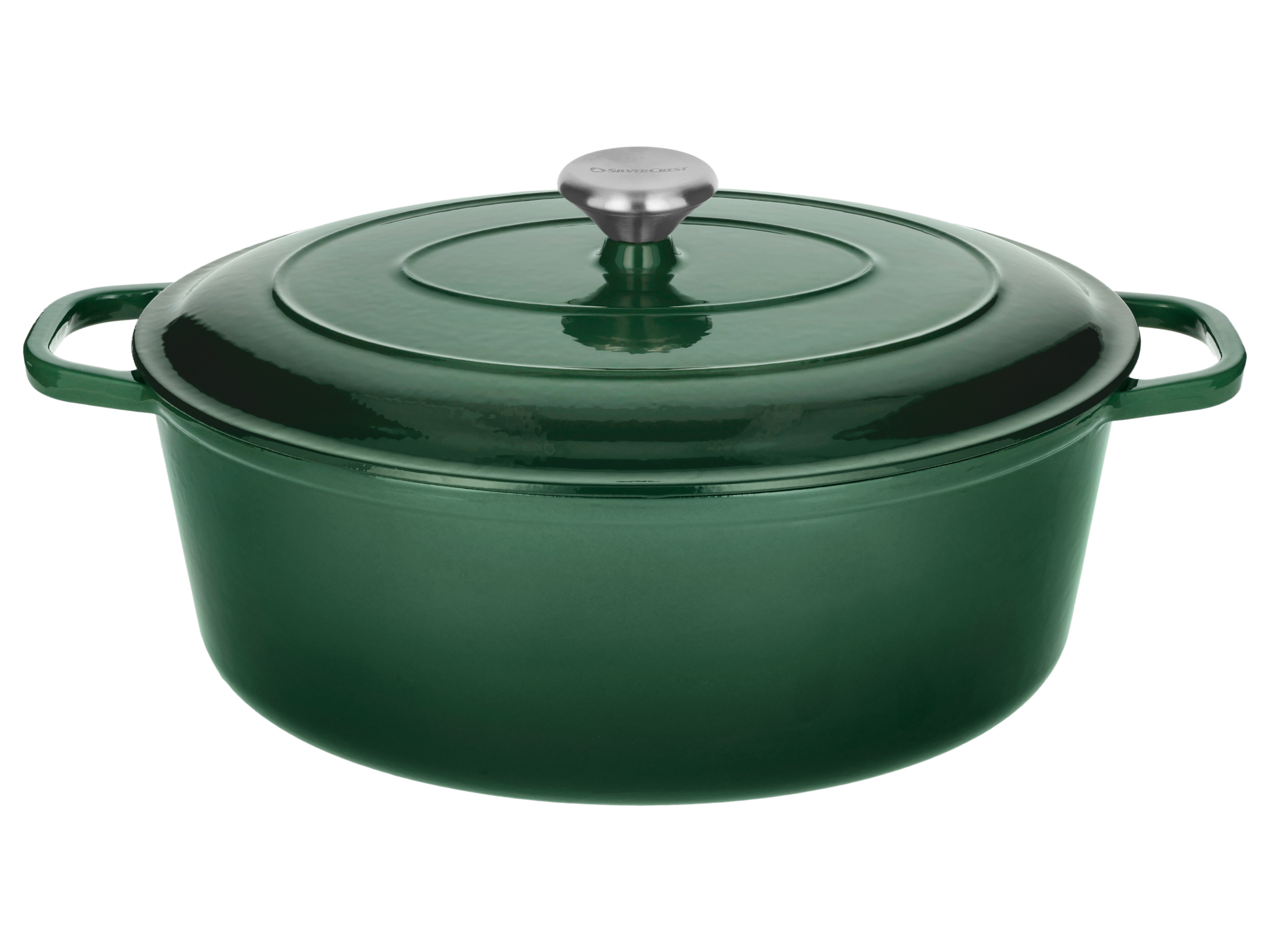 SILVERCREST Gietijzeren braadpan, Ø35 cm (groen)