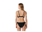 Zwarte bikini: bh en strikstring.