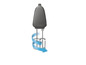 Een handmixer met roterende garde-elementen.