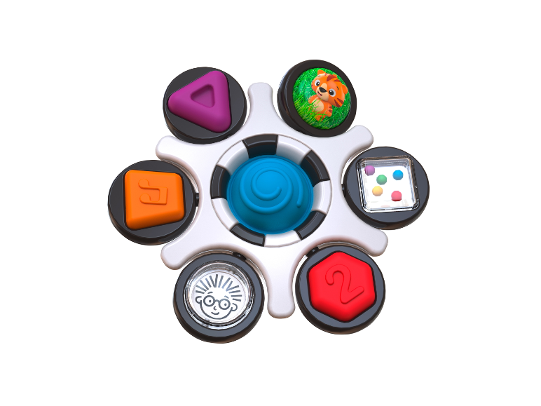 Leuk VTech speelgoed met gekleurde knoppen voor de kleintjes.